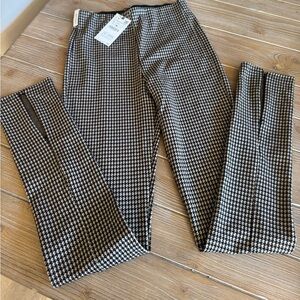 Zara Black and White Checkered Women’s  Dress Pants